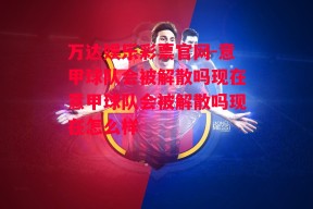 万达娱乐彩票官网-意甲球队会被解散吗现在意甲球队会被解散吗现在怎么样